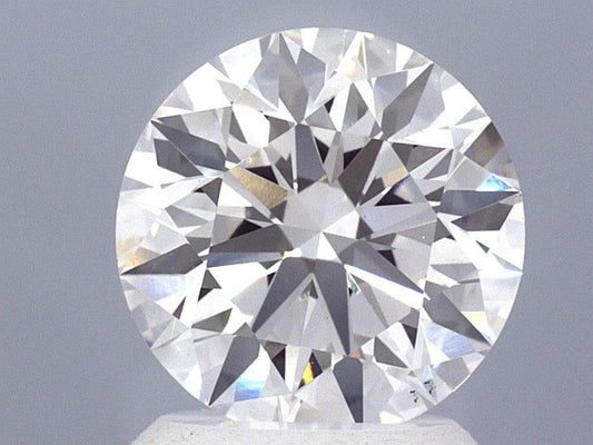 2.07 Carat Round Brilliant Lab Created Diamond Ring - Shape of Brilliant