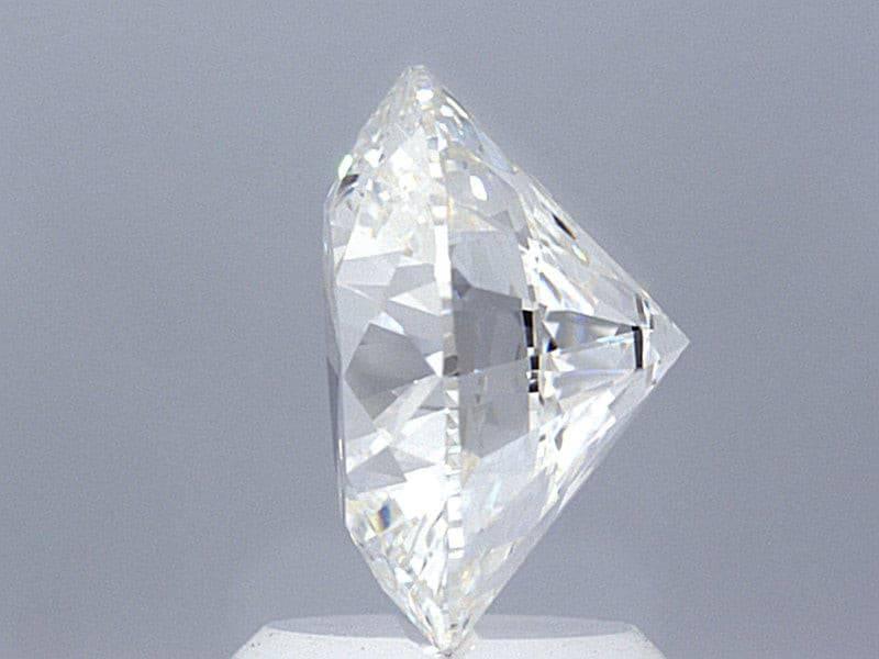 3.02 Carat Round Lab Grown Diamond Ring - Shape of Brilliant