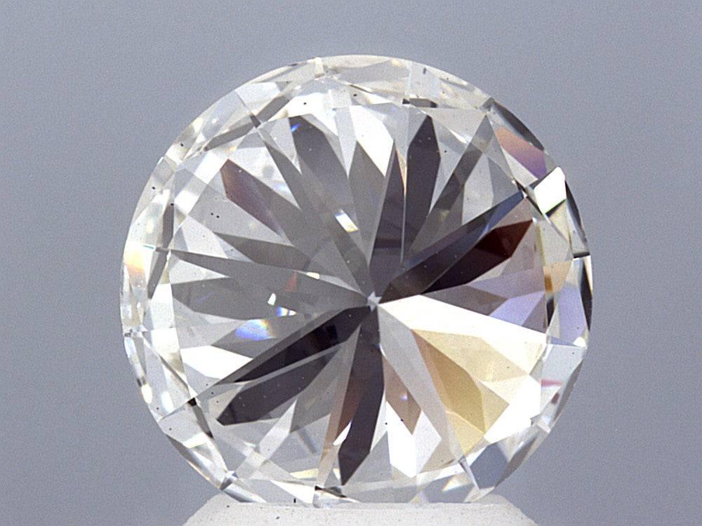 3.08 Carat Ideal Round Brilliant Lab Grown Diamond Solitaire Ring - Shape of Brilliant
