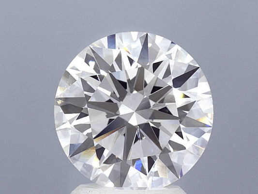 3.08 Carat Round Brilliant Lab Grown Diamond Ring - Shape of Brilliant